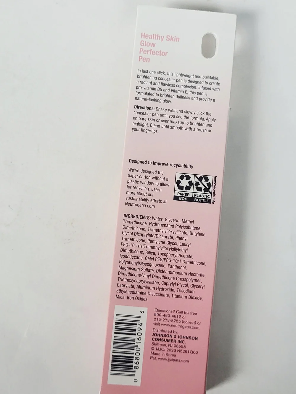 Neutrogena Glow Perfector Pen w/Vitamins B5 and E -Tan